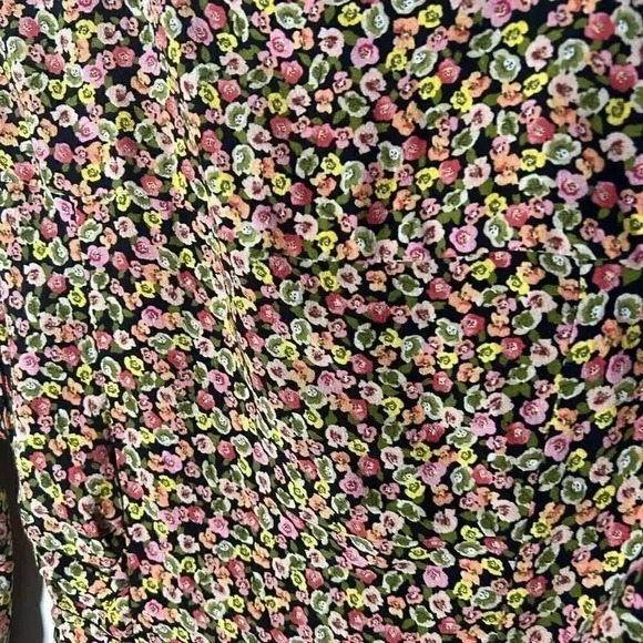 NWT ZARA floral button up mini dress S - Picture 9 of 9